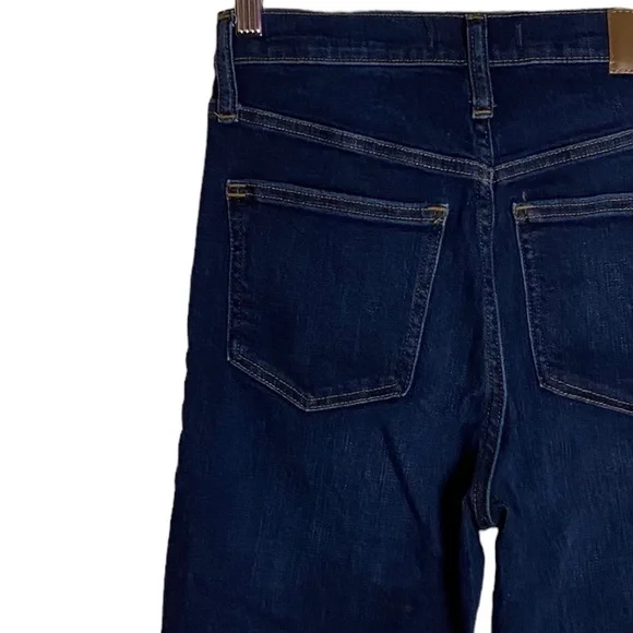 Madewell 10" High Rise Skinny Medium Blue Wash Stretch Whiskers Jeans Denim 26 - Picture 10 of 16